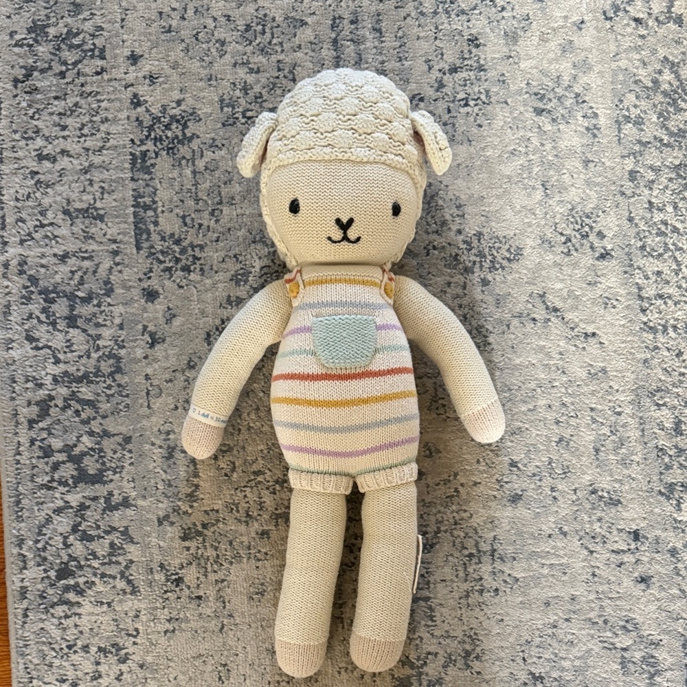 Cuddle + Kind Knit Lamb Plush Toy